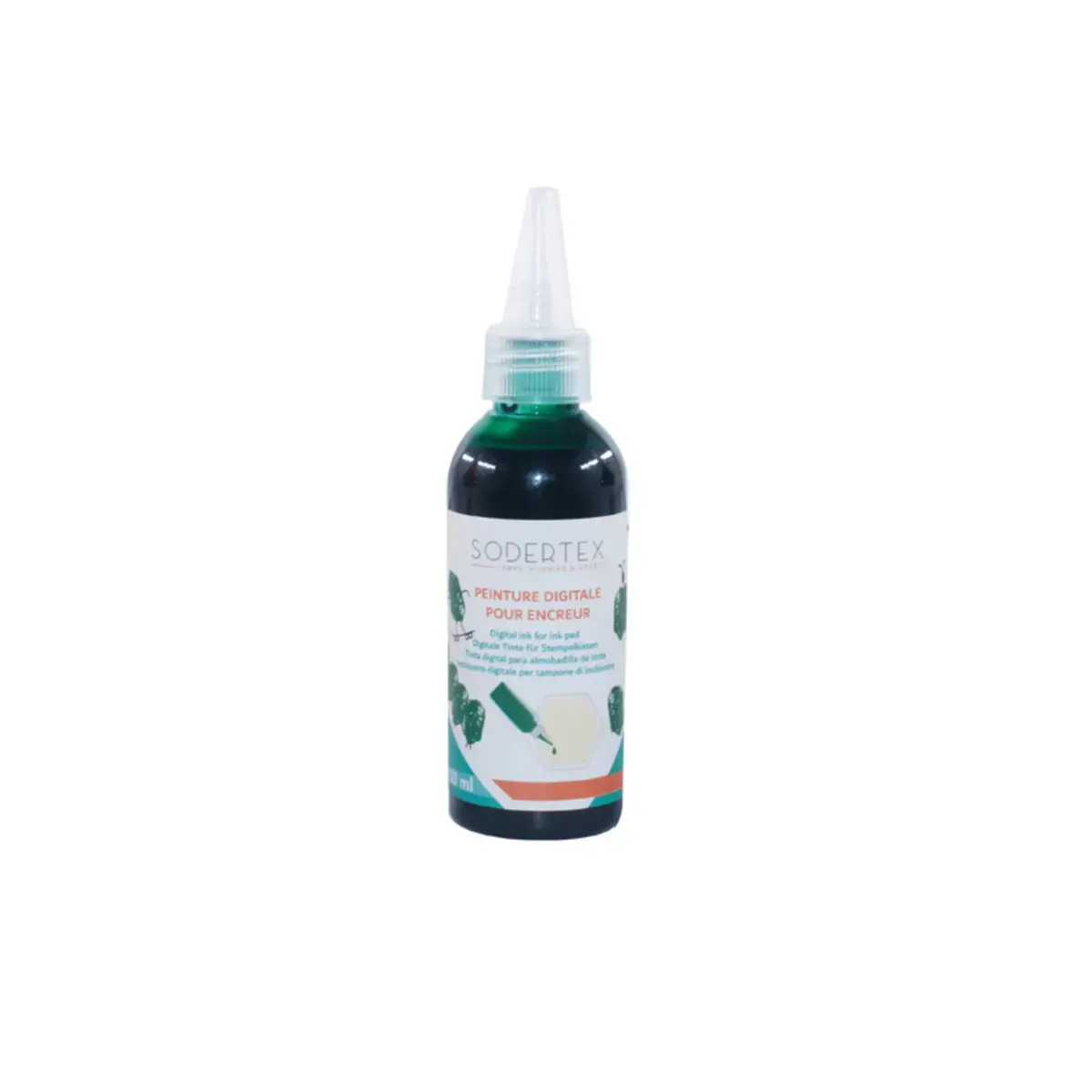 Recharge peinture loolipo vert pour encreurs digitaux 80 ml - Sodertex loolipo photo du produit