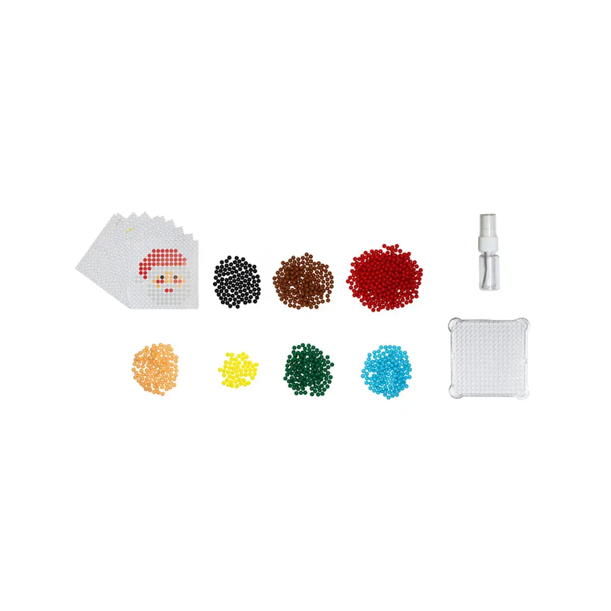 Pack aquaperles 1500 pièces s ø 5 mm 8 coloris modèles inclus - Sodertex loolipo photo du produit