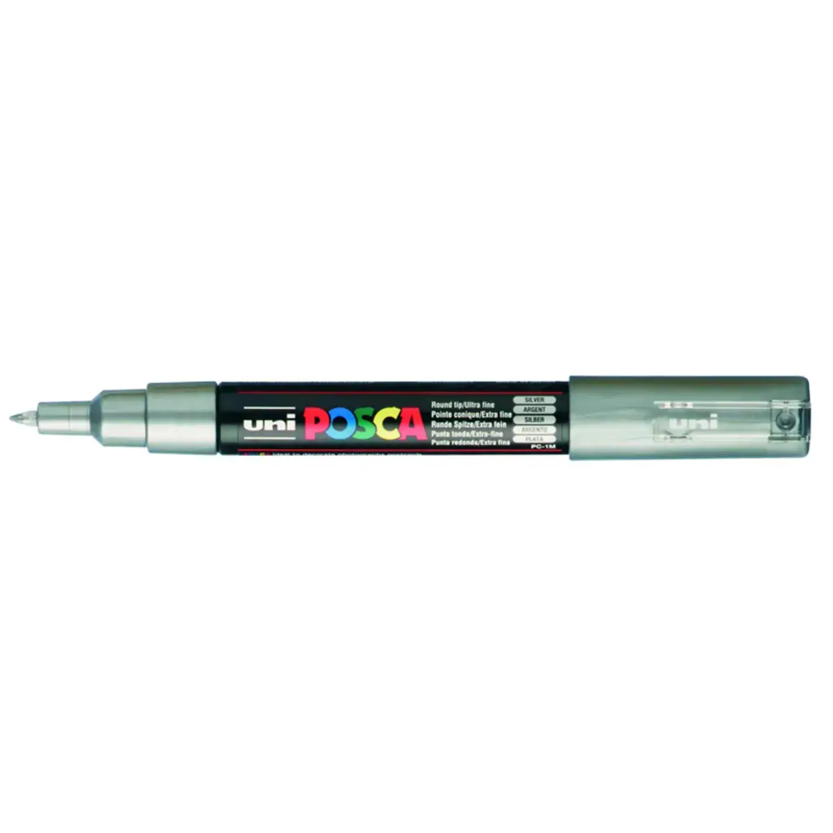 Marqueur pc1mc base eau pointe conique extra fine 0, 7mm argent - Posca photo du produit