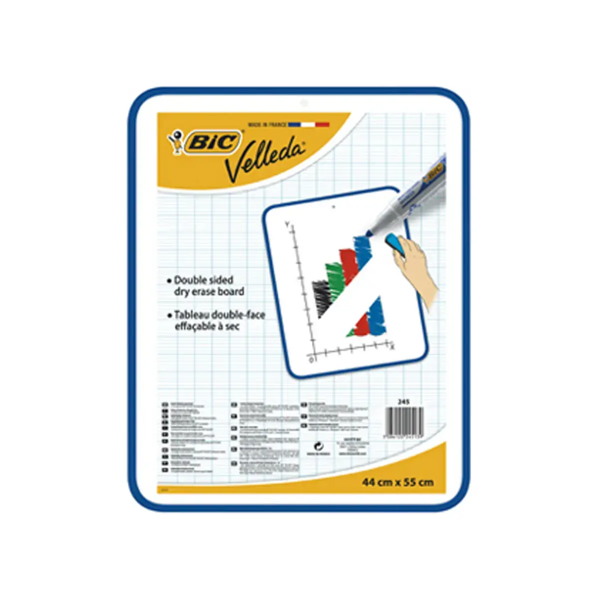 Tableau blanc velleda double face effacable 44x30cm - Bic photo du produit