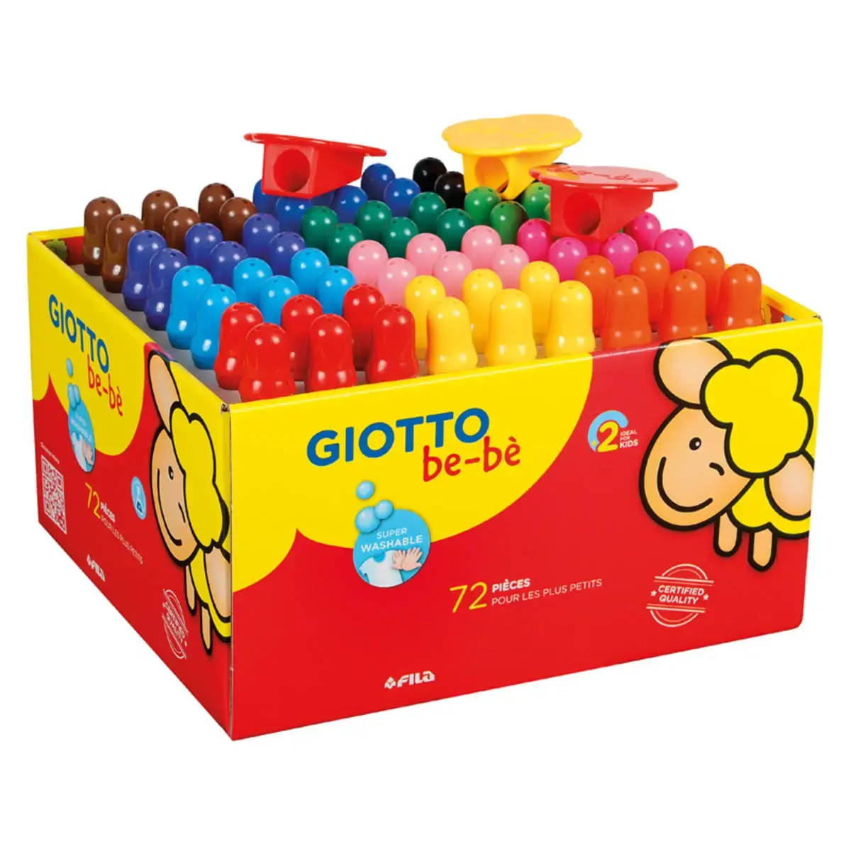 Classpack crayons couleur maxi 72 unités avec 3 tailles offerts - Giotto photo du produit