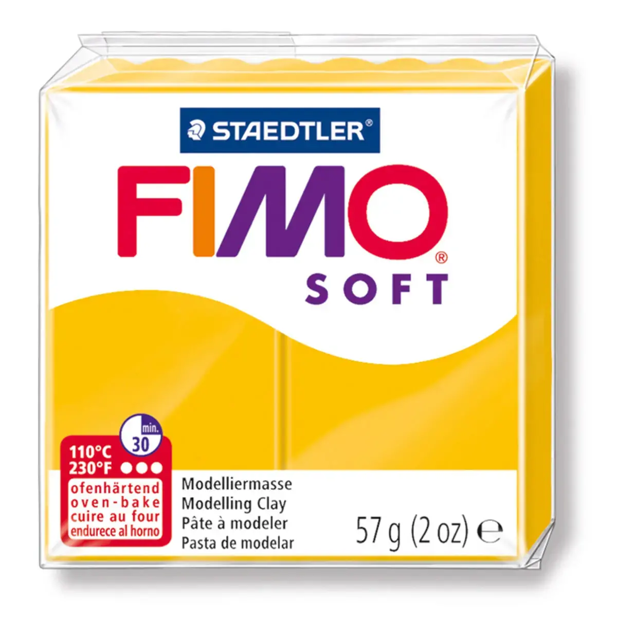 Pate a modeler fimo soft coloris jaune pain 57g - Graine creative photo du produit