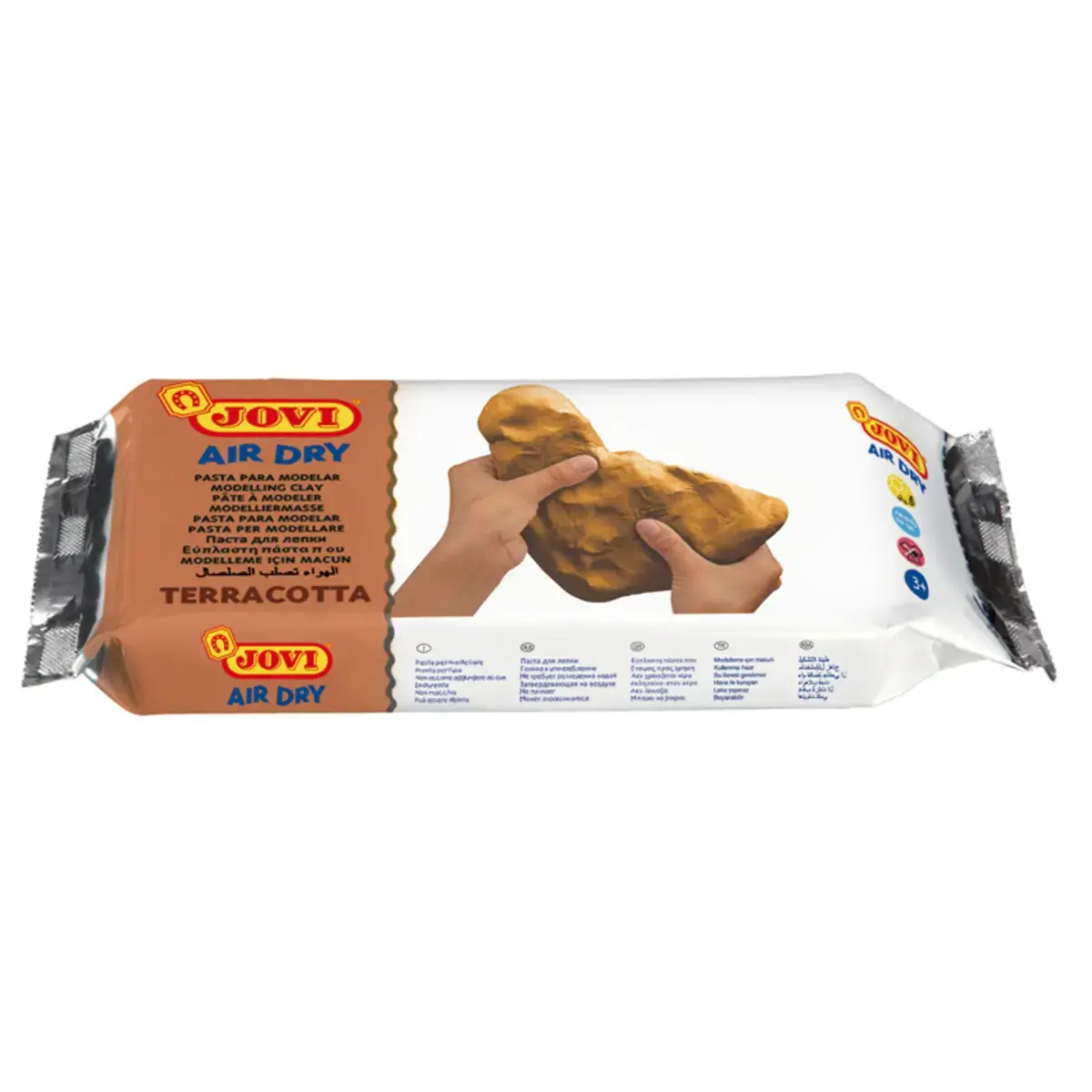 Pate a modeler autodurcissante coloris terracotta pain 500g - Jovi photo du produit