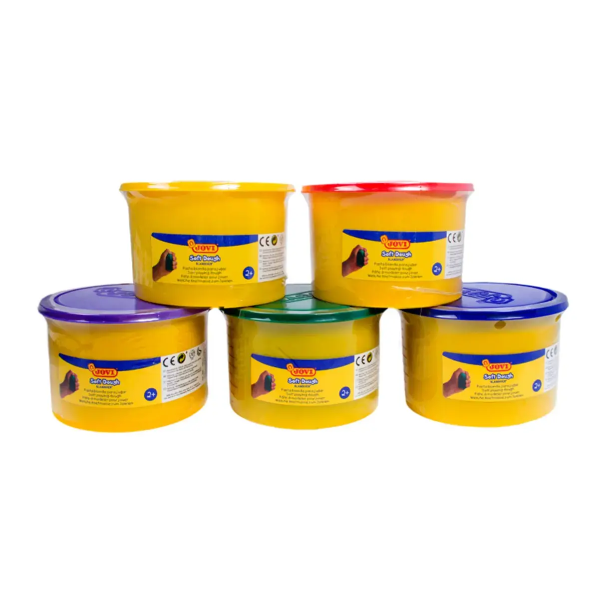Pate a modeler box blandiver coloris assortis 6 pains 460g - Jovi photo du produit