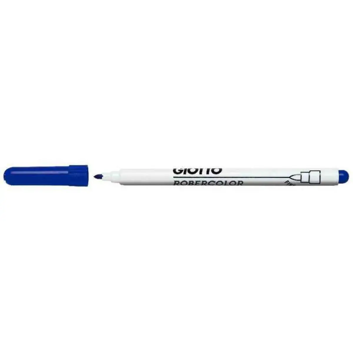 Feutre robercolor pointe fine tableau blanc bleu 1mm - Giotto photo du produit