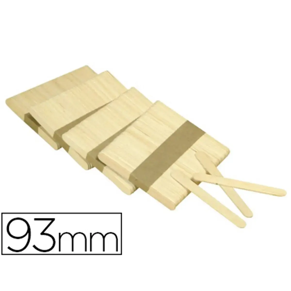 Batonnet en bois 93mm couleur naturelle 300 u - Graine creative photo du produit