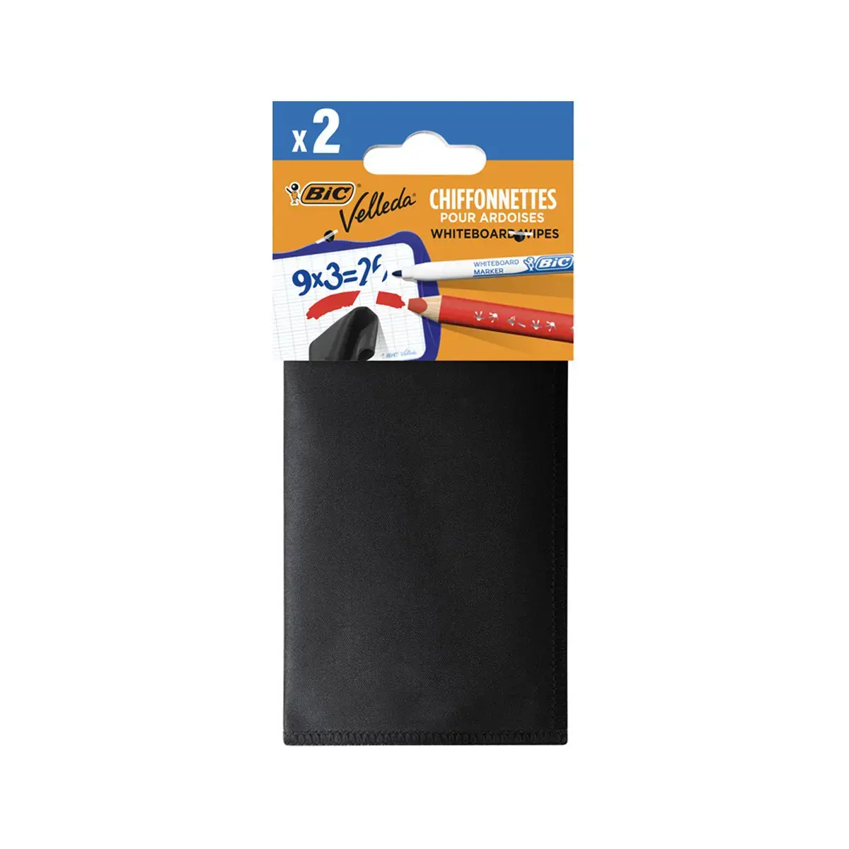 velleda chiffonnettes pour ardoises et feutres effa&ccedil;ables x2 - Bic photo du produit