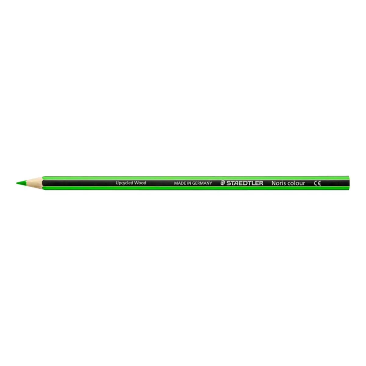 Crayons noris colour 185 vert clair - bois upcycle 12 - Staedtler photo du produit