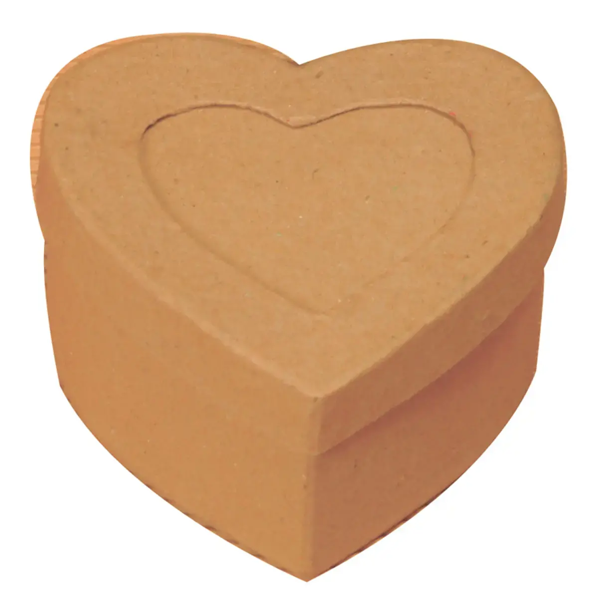 Boite en carton a decorer forme coeur rangement photos 7.5x7.5x4cm - Graine creative photo du produit