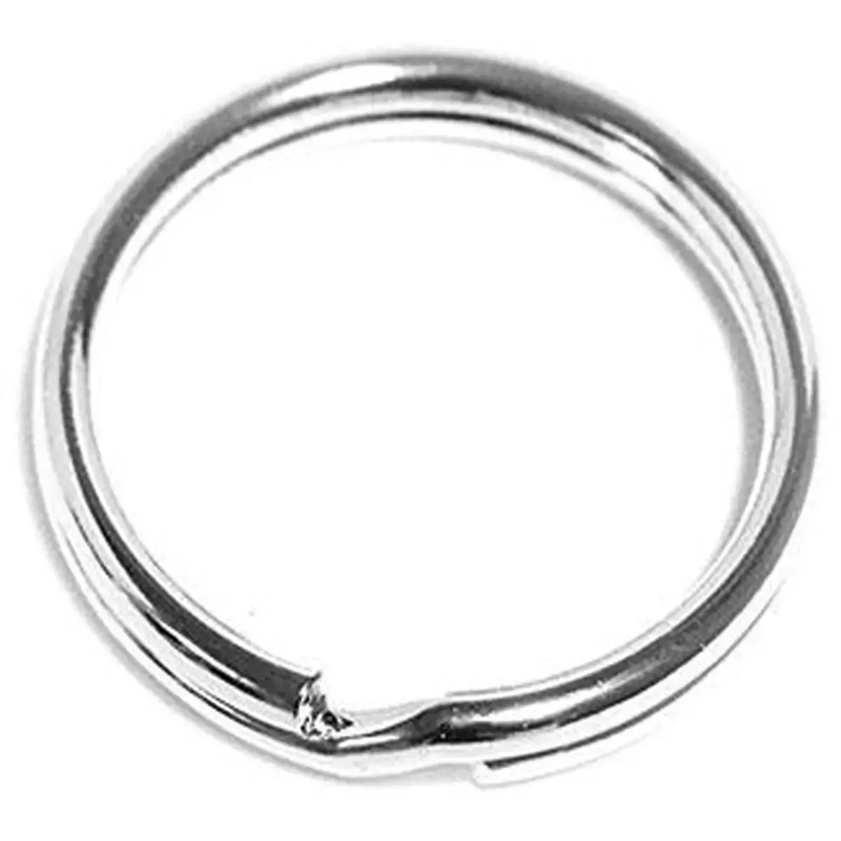 Anneau double insspiro porte - clés métal argenté 25mm 24 unités - Innspiro photo du produit