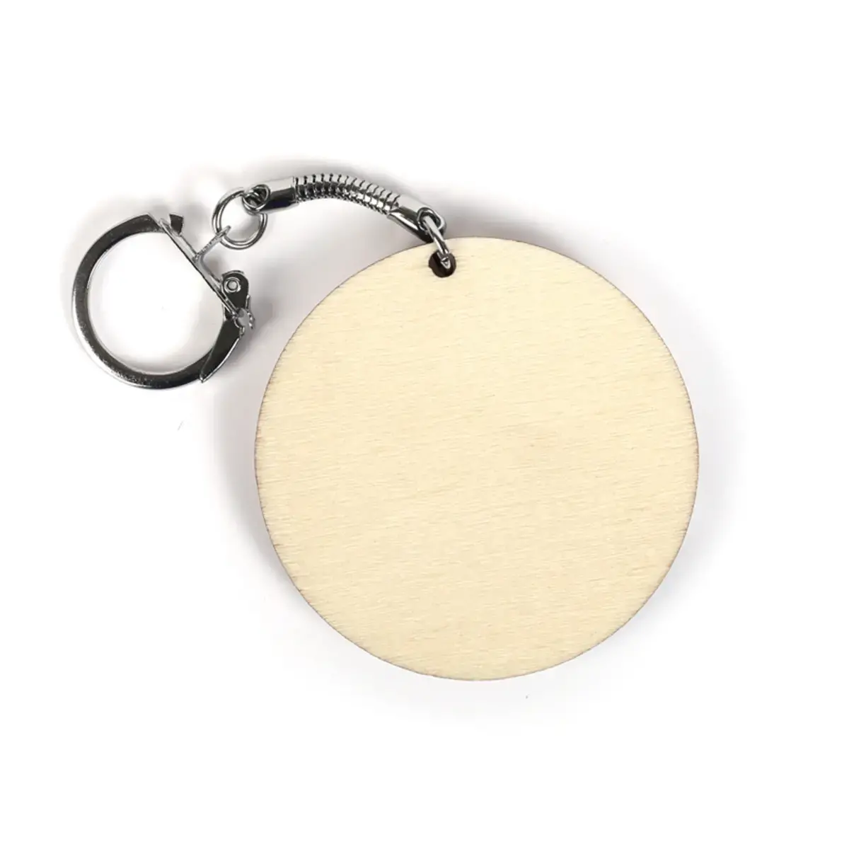 Porte - cles en bois a decorer 55x55mm lot de 10 unités - Graine creative photo du produit