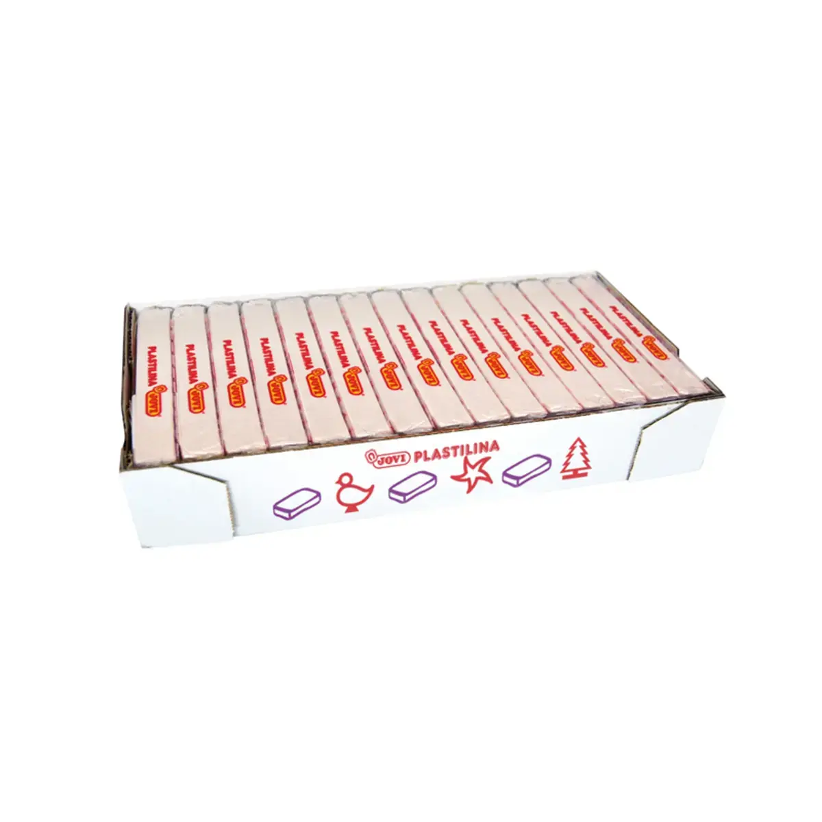 Pate a modeler plastilina vegetale coloris blanc 350g - Jovi photo du produit