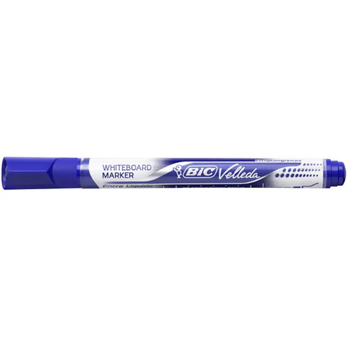 Marqueurs velleda pocket effacable pointe ogive bleu - Bic photo du produit