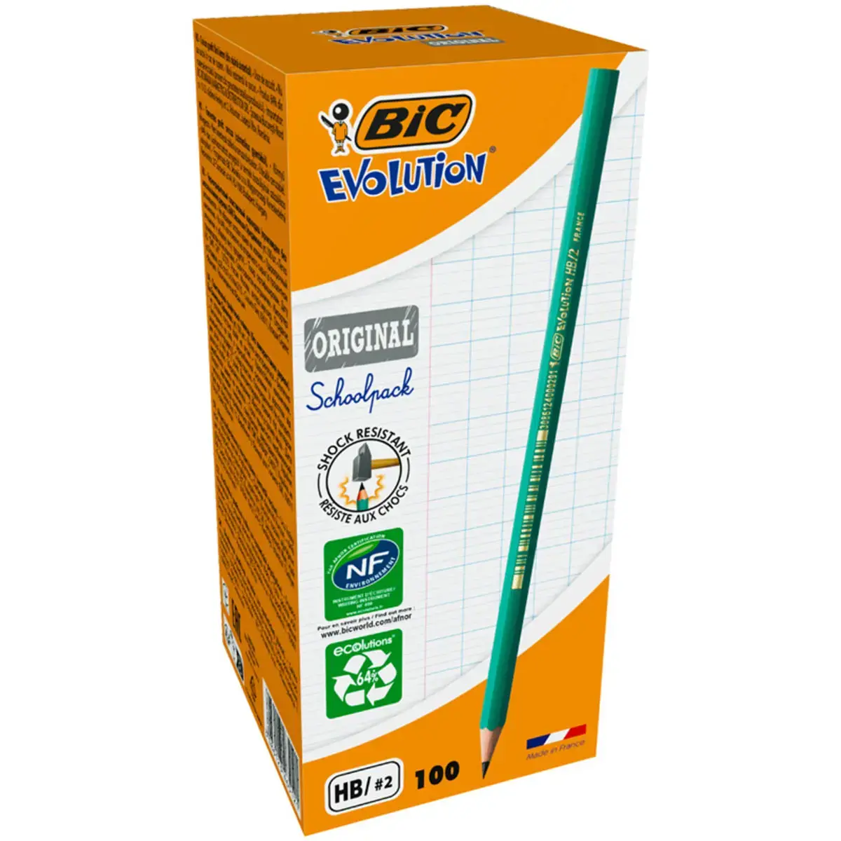 Crayon graphite 650 eco evolution hb pack de 95 + 5 offerts - Bic photo du produit
