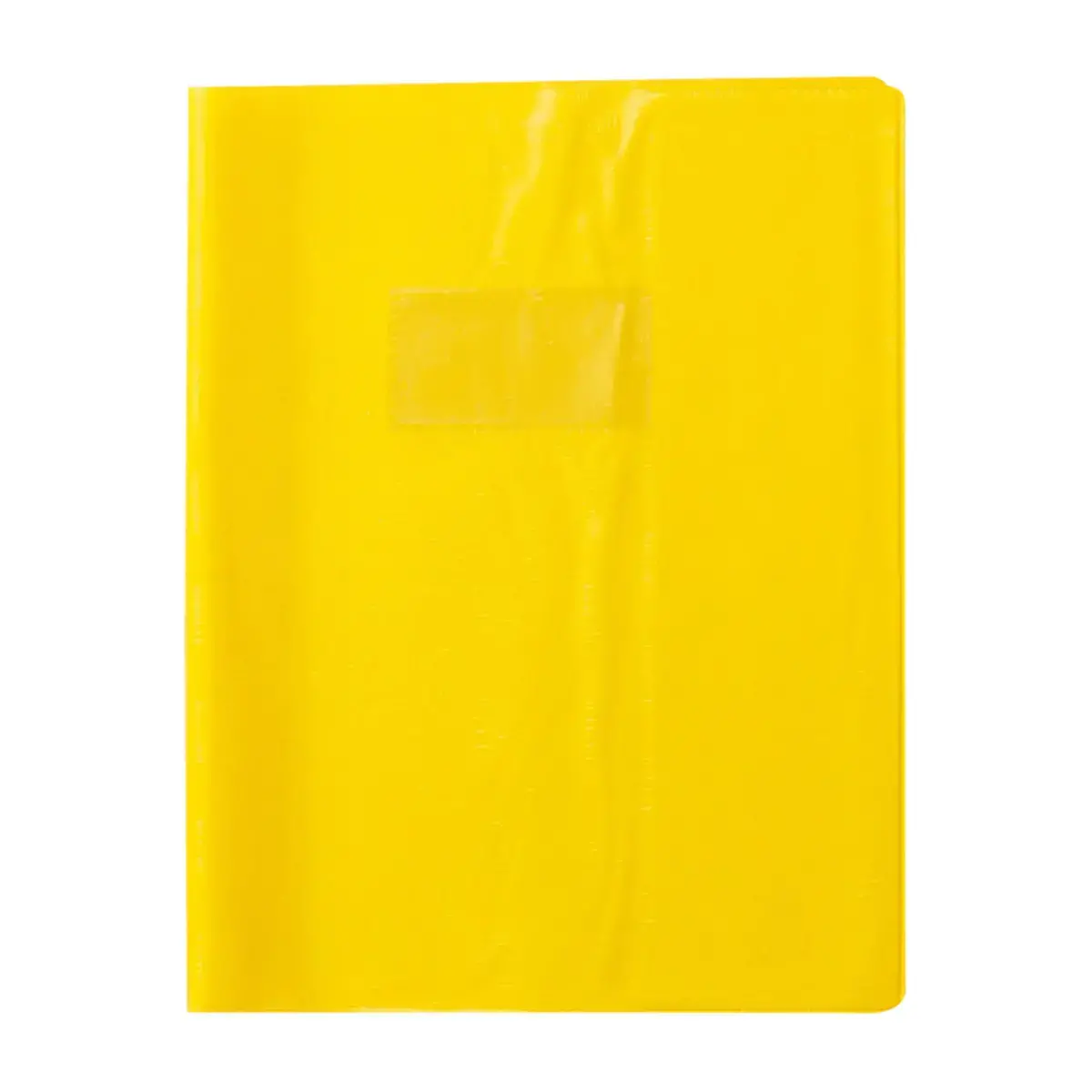 Protege - cahier 17x22cm plastique jaune 2 rabats - Clairefontaine photo du produit