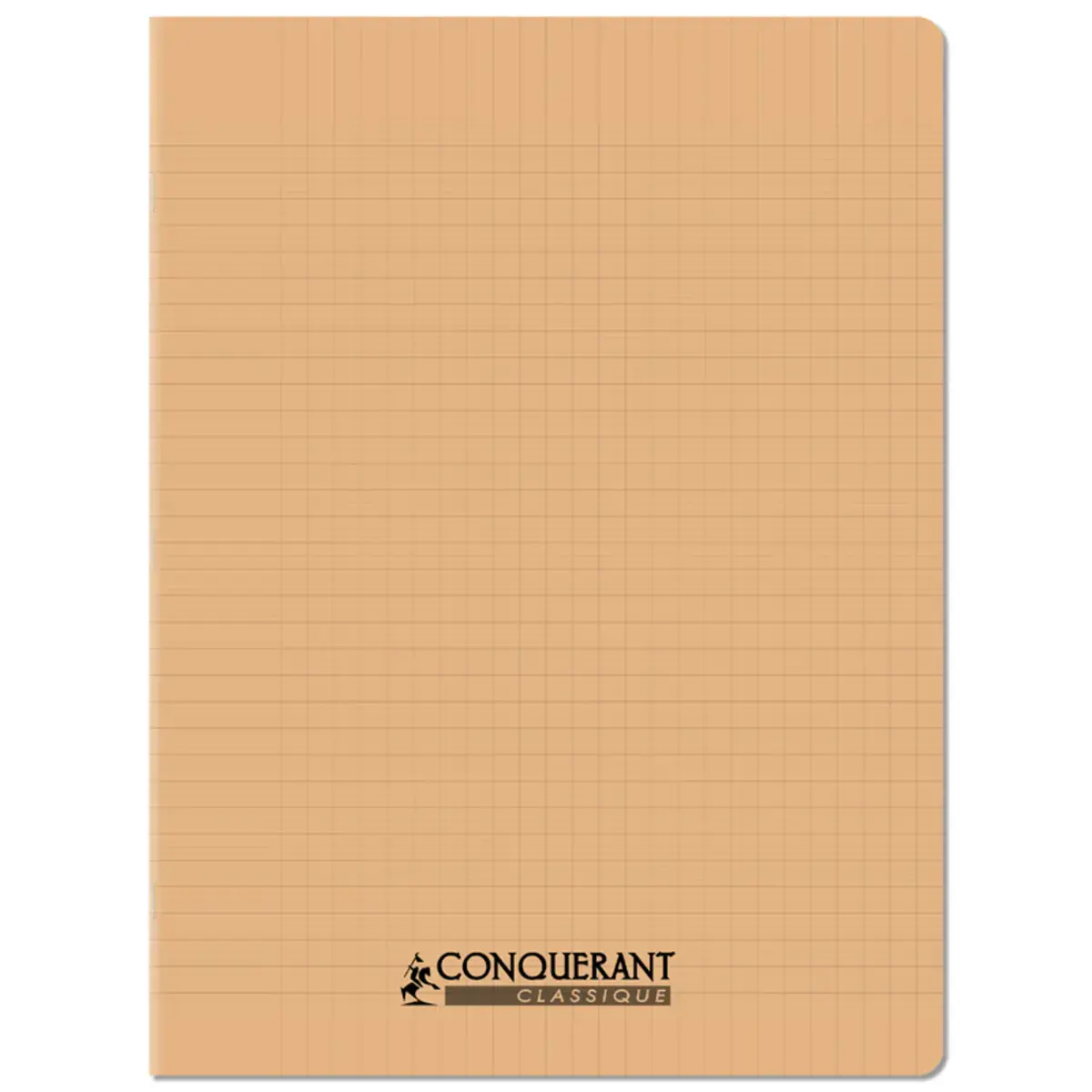Cahier polypropylène piqûre - A4+ 90 g - 96 pages - Corail - Conquérant photo du produit