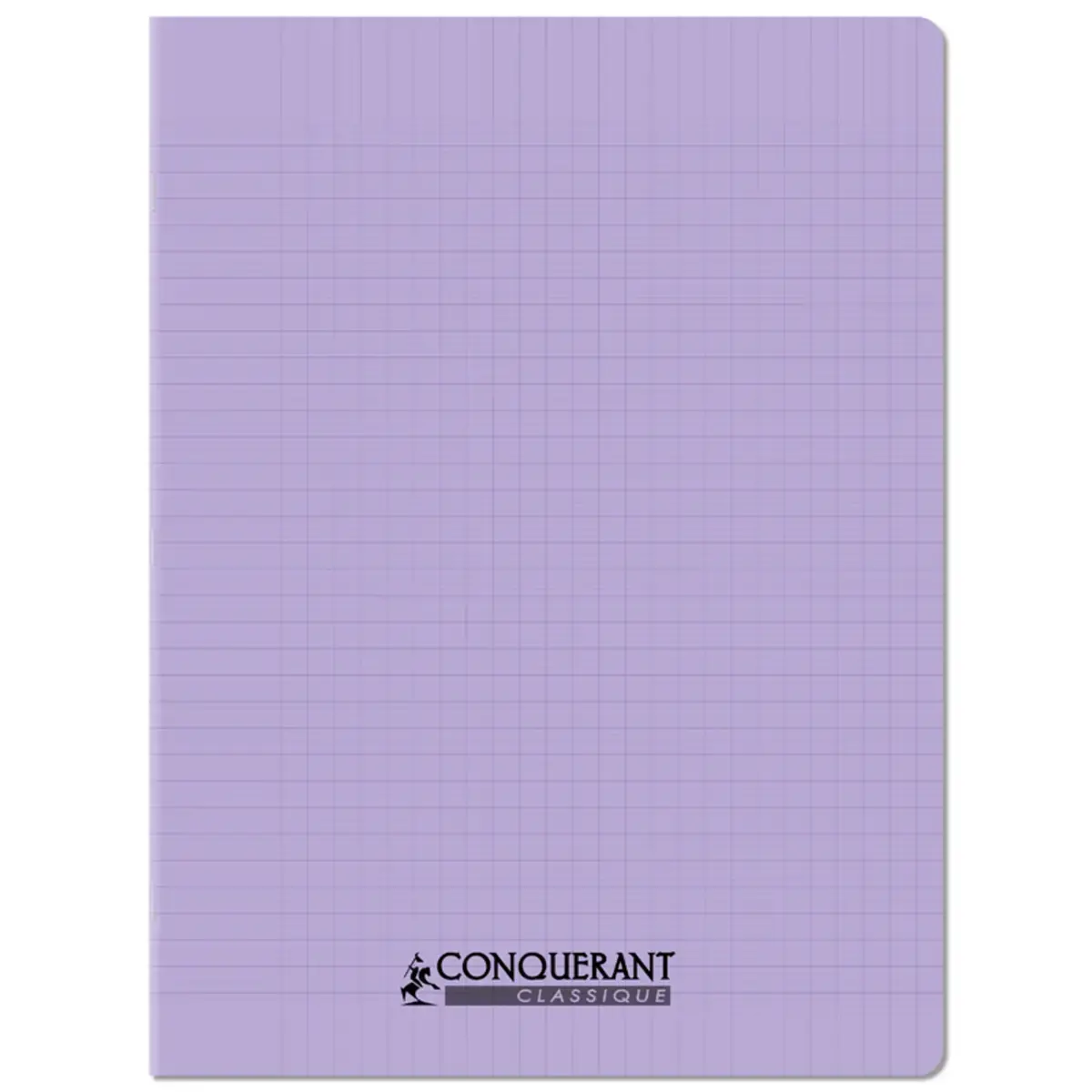Cahier polypropylène piqûre - A4+ 90 g - 96 pages - Violet - Conquérant photo du produit