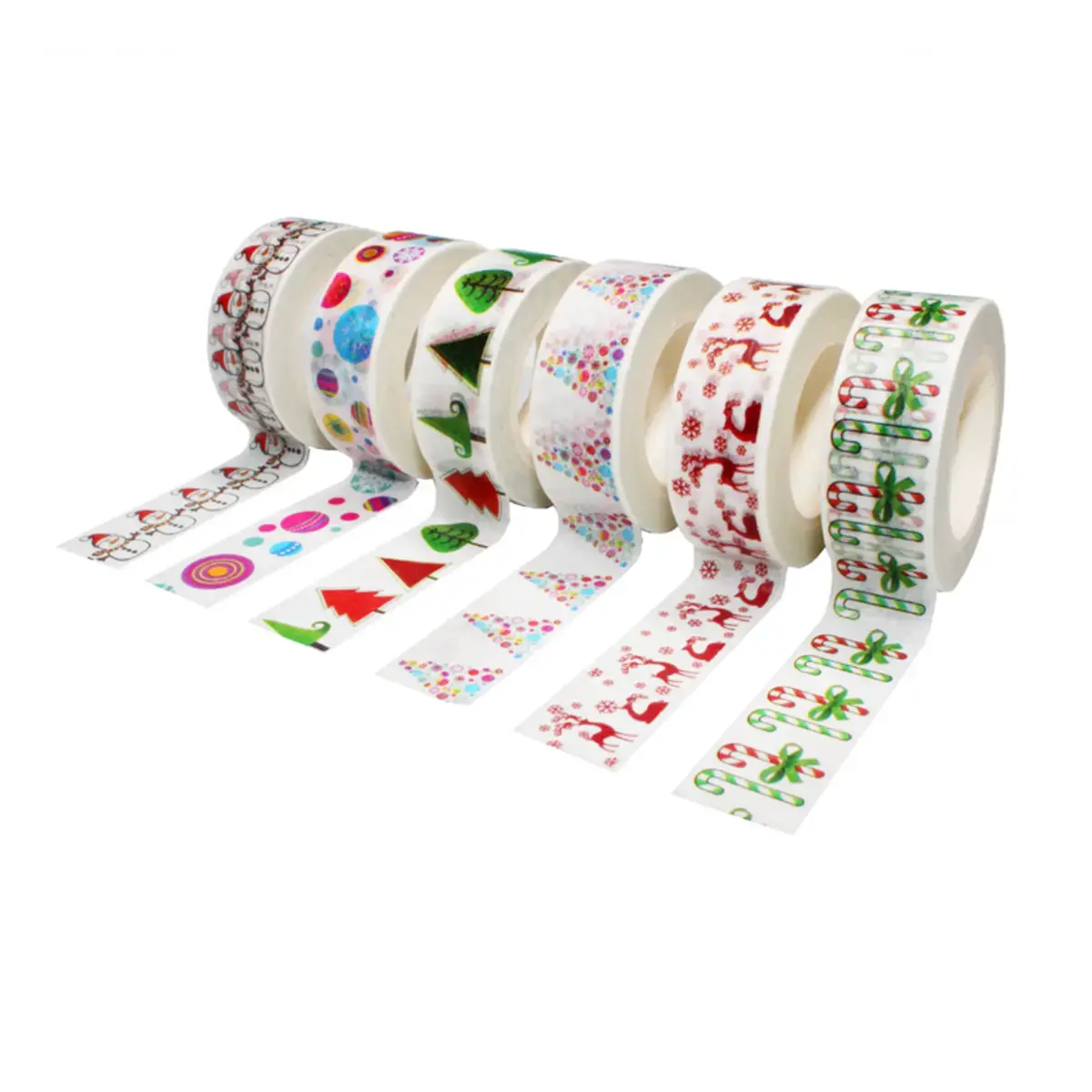Rubans adhesifs loolipo theme noel 15mm x 10ml 6 pcs - Sodertex loolipo photo du produit