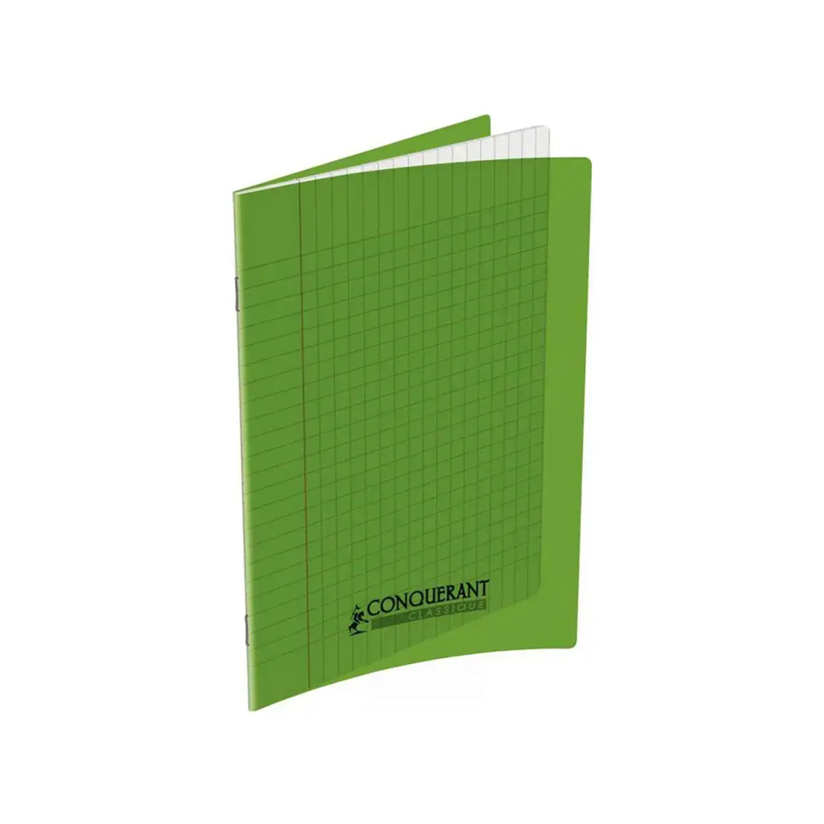 Cahier polypropylène piqûre Seyès - A5+ 90g - 140 pages - Vert - Conquérant photo du produit