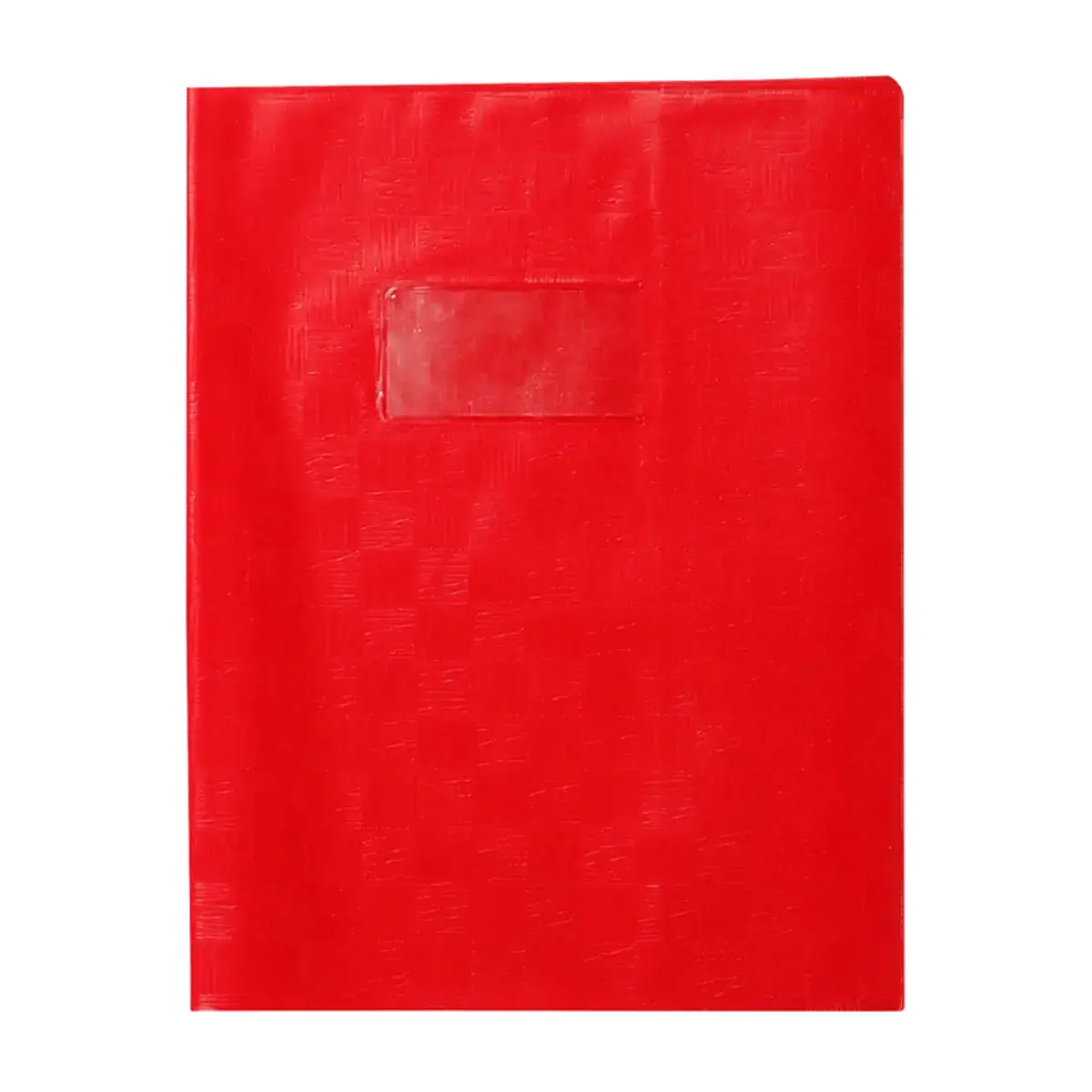 Protege - cahier 17x22cm plastique rouge 2 rabats - Clairefontaine photo du produit