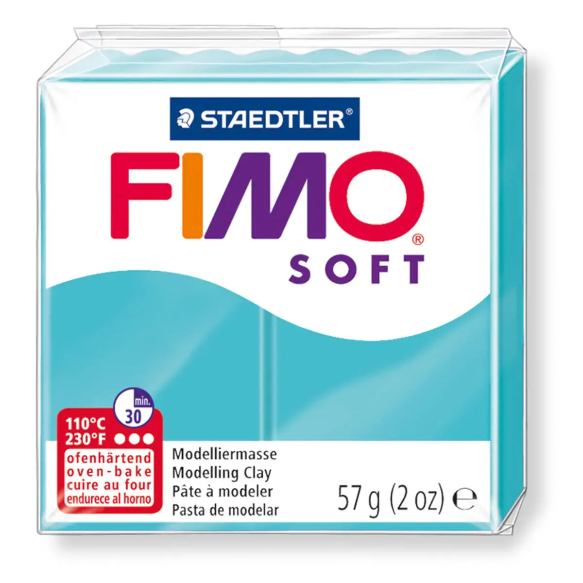 Pate a modeler fimo soft coloris menthe pain 57g - Graine creative photo du produit
