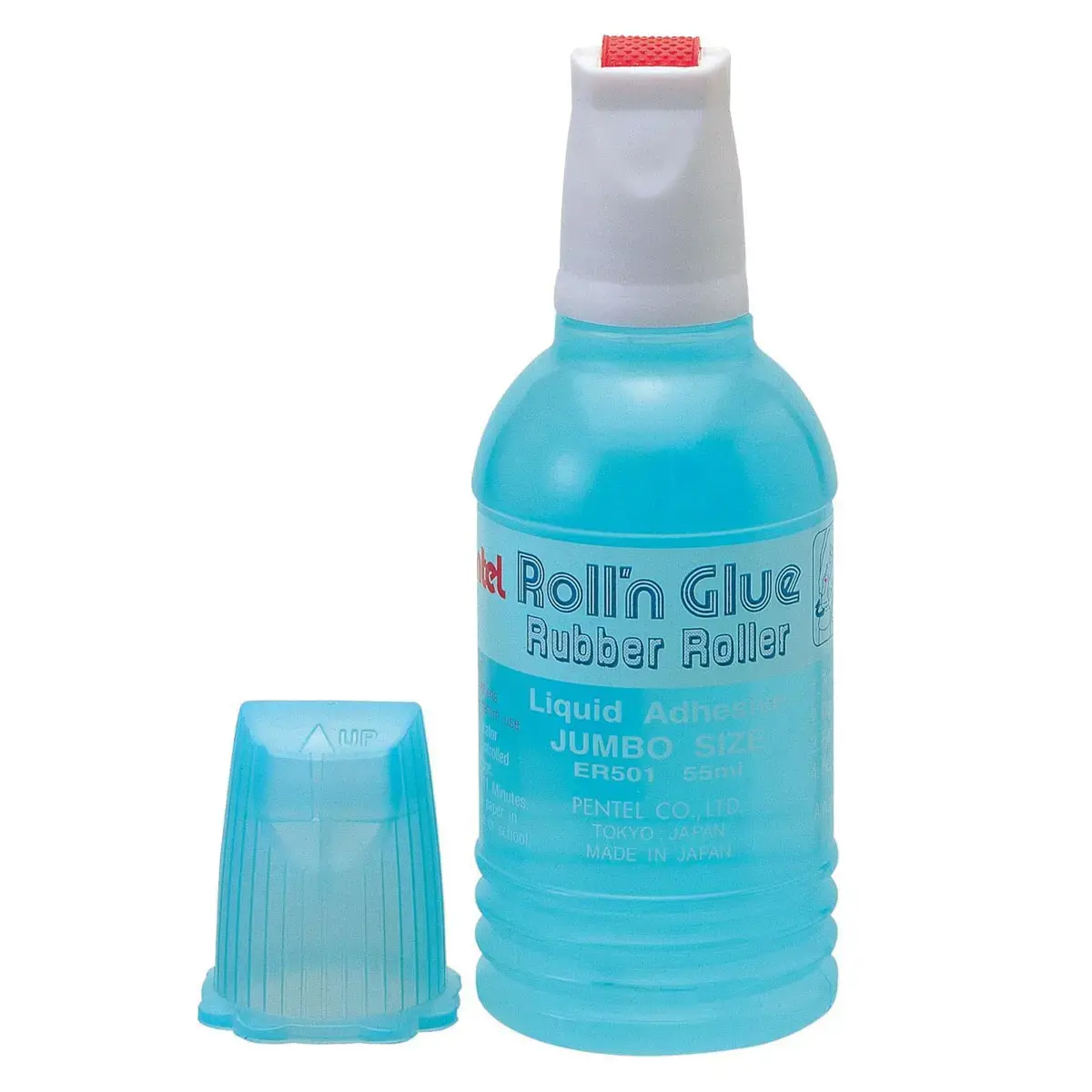 Colle roll'n glue roulette caoutchouc inodore 55ml - Pentel photo du produit