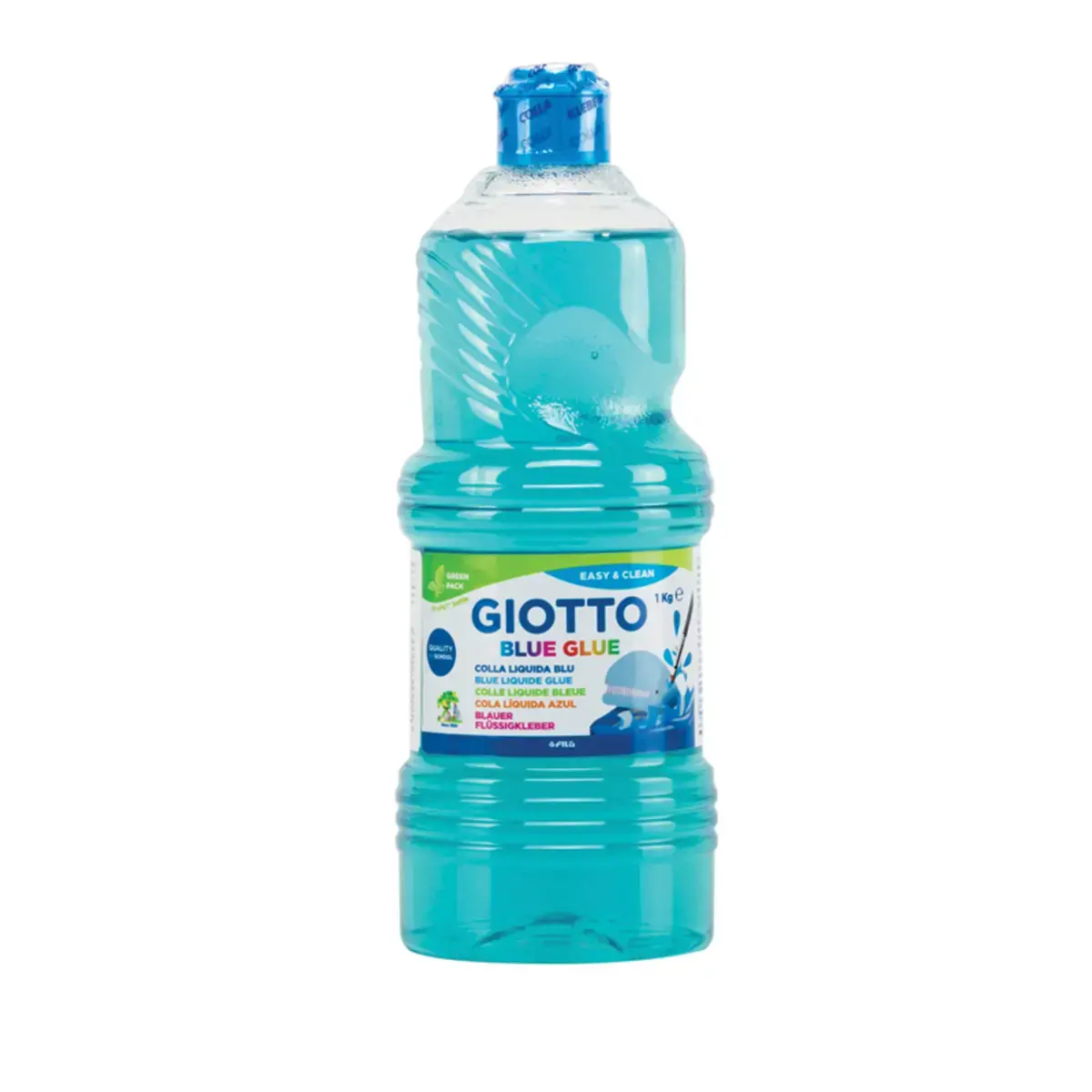 Colle bleue sans solvant lavable usage papier et carton 1kg - Giotto photo du produit