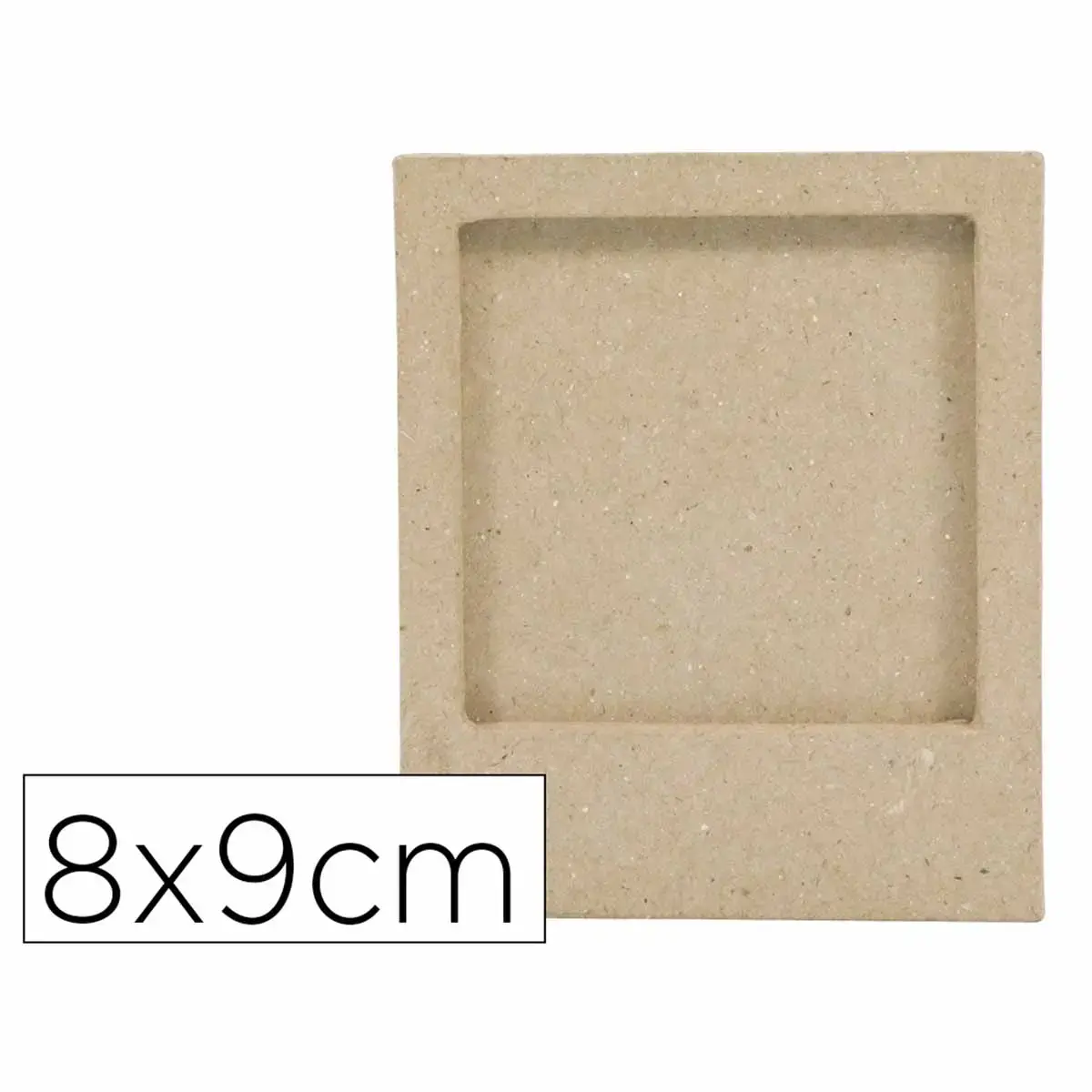 Cadre magnetique papier mache 8x9cm coloris brun - Decopatch photo du produit