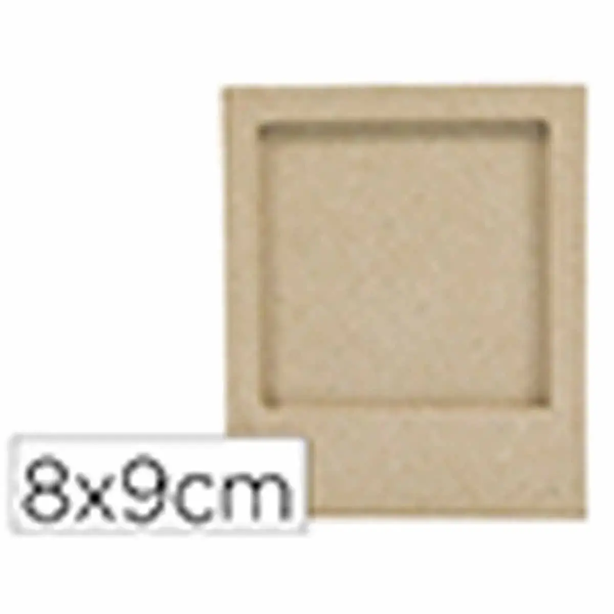Cadre magnetique papier mache 8x9cm coloris brun - Decopatch photo du produit