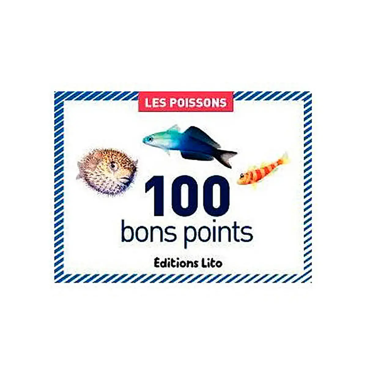 Bo&icirc;tes de 100 bons points les poissons - Editions lito photo du produit