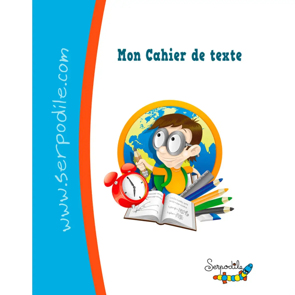 Cahier de texte 17x22 cm 100 pages - Serpodile photo du produit