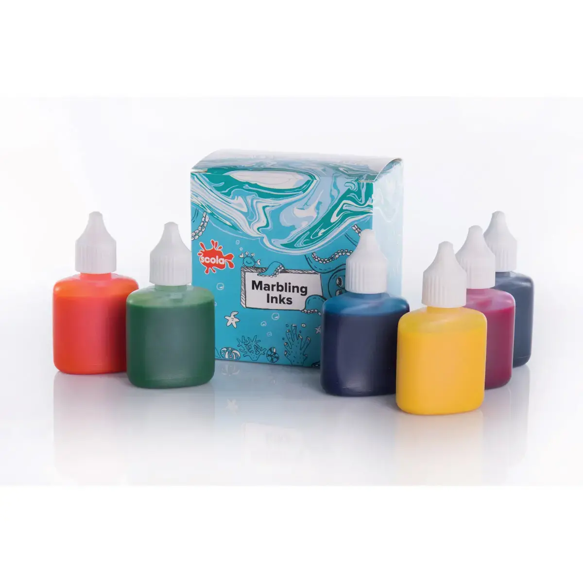 Peinture marbling oz international base huile 6 couleurs 25ml - Scola photo du produit