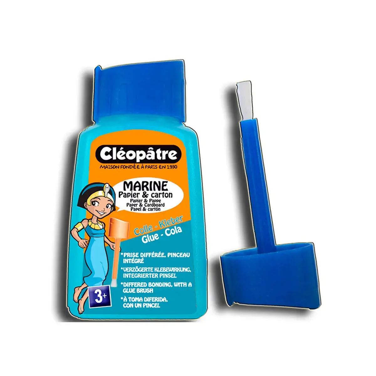 Colle marine papiers cartons fin lavable sans solvant 80g - Cleopatre photo du produit