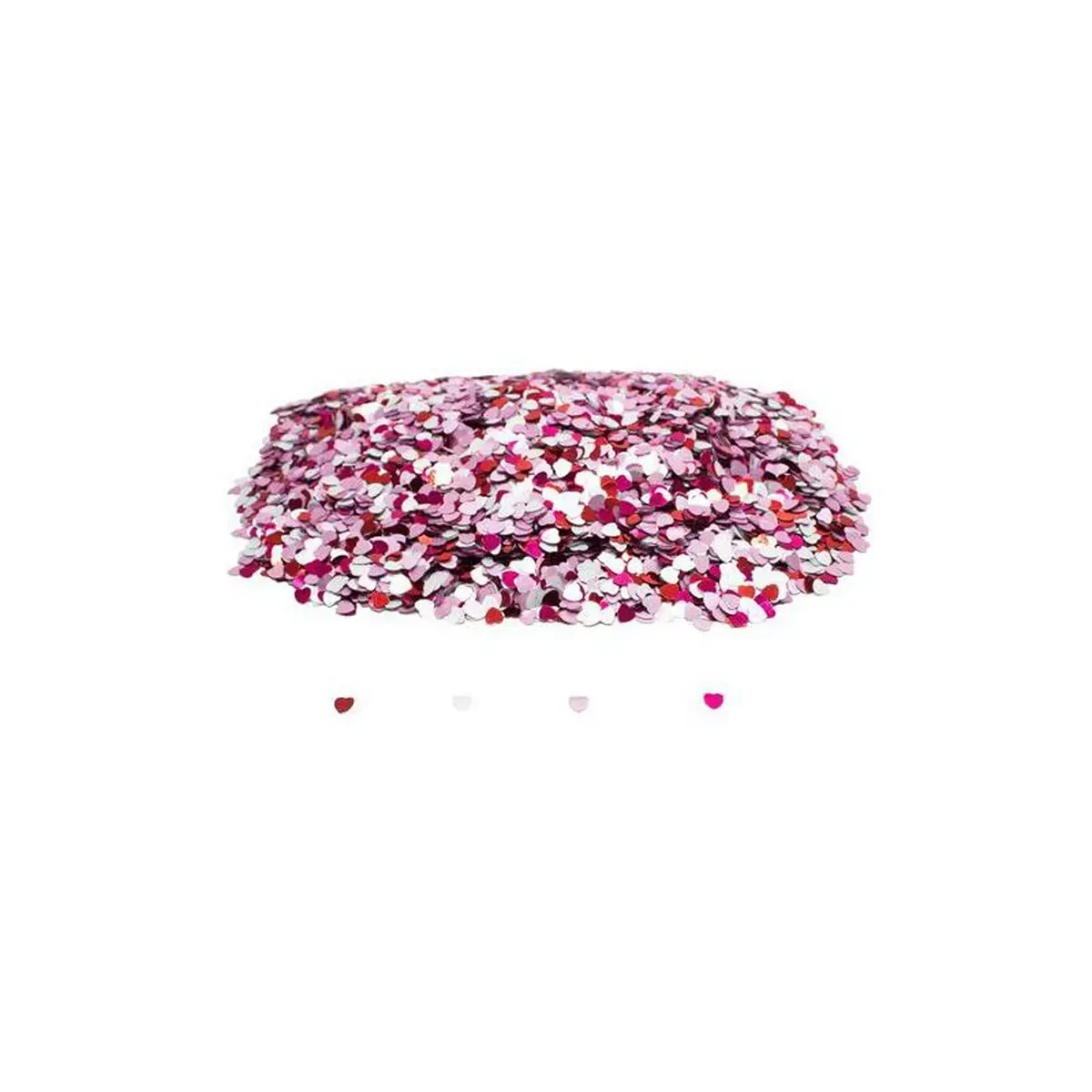 Sequins plats cœurs 6 mm 3000 pcs 5 coloris - Sodertex loolipo photo du produit