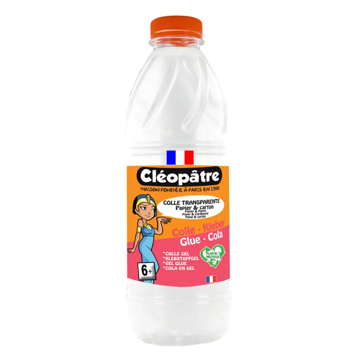 Colle scolaire papier carton travaux manuels sans solvant 1l - Cleopatre photo du produit