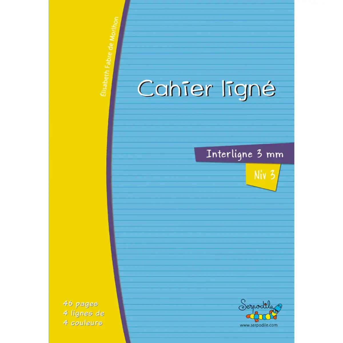 Cahier hamelin a4 48 pages double ligne 3mm niveau 3 - Serpodile photo du produit