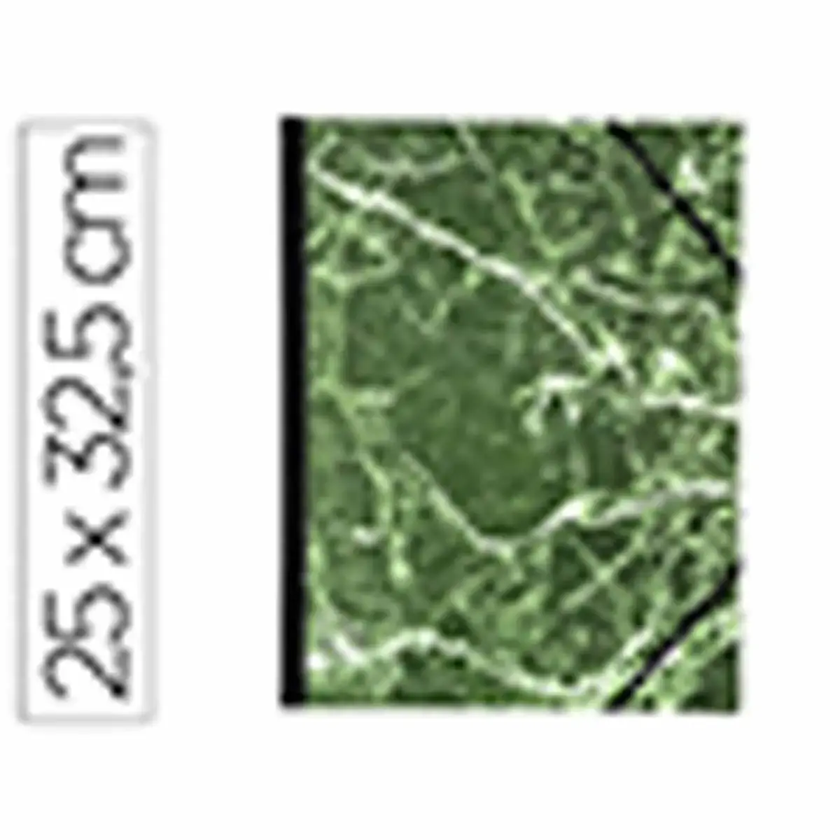 Carton a dessin 25x32.5 cm papier marbre vernis vert - Exacompta photo du produit