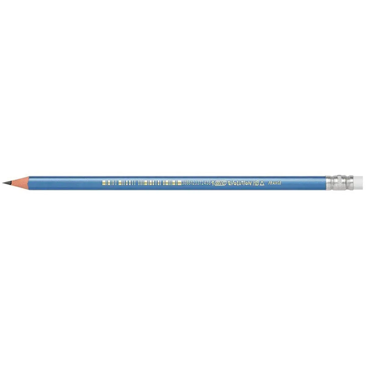 Crayon graphite BIC evolution triangle embout gomme mine HB ultra resistante photo du produit