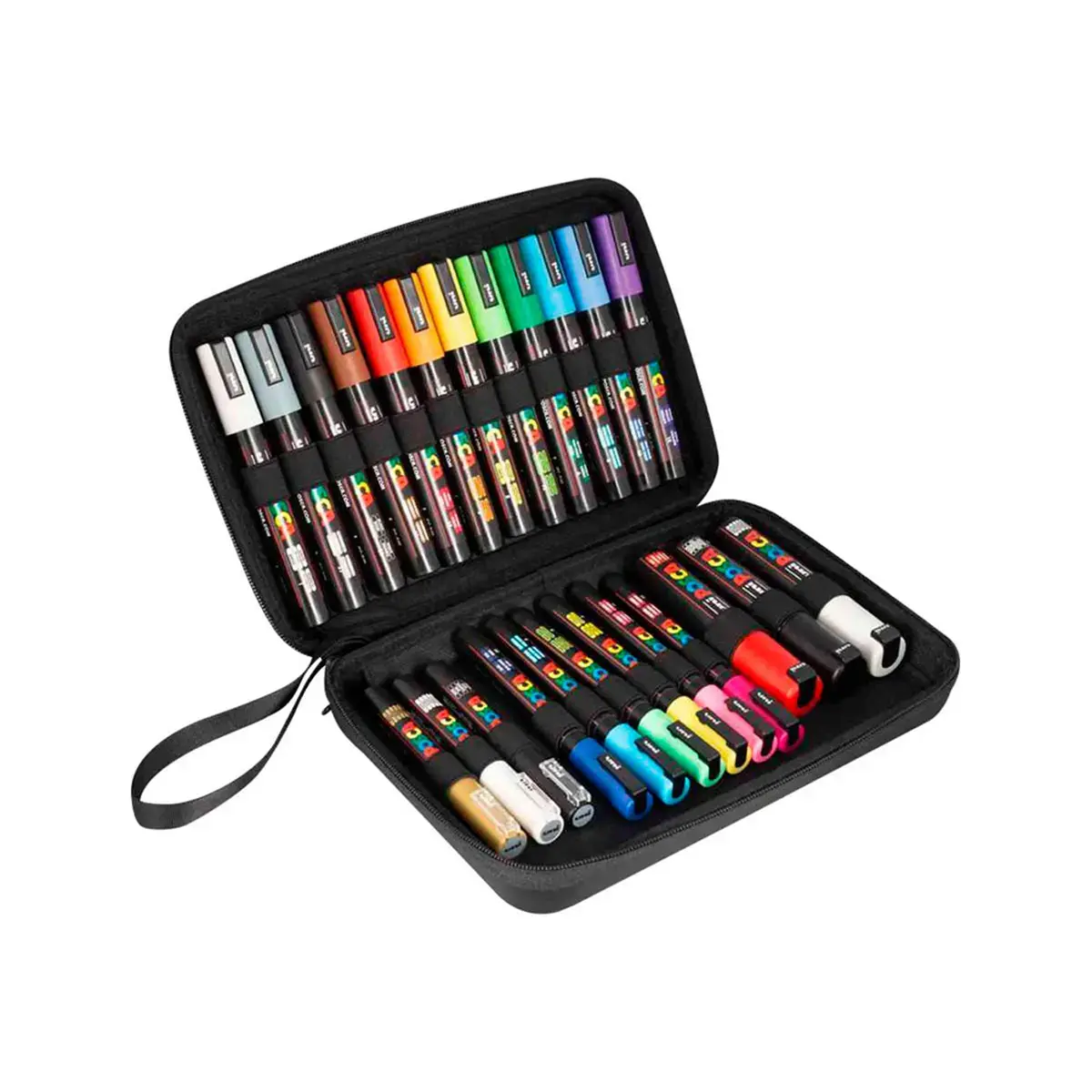 Marqueur pointes assorties coloris assortis mallette 24 unit&eacute;s - Posca photo du produit