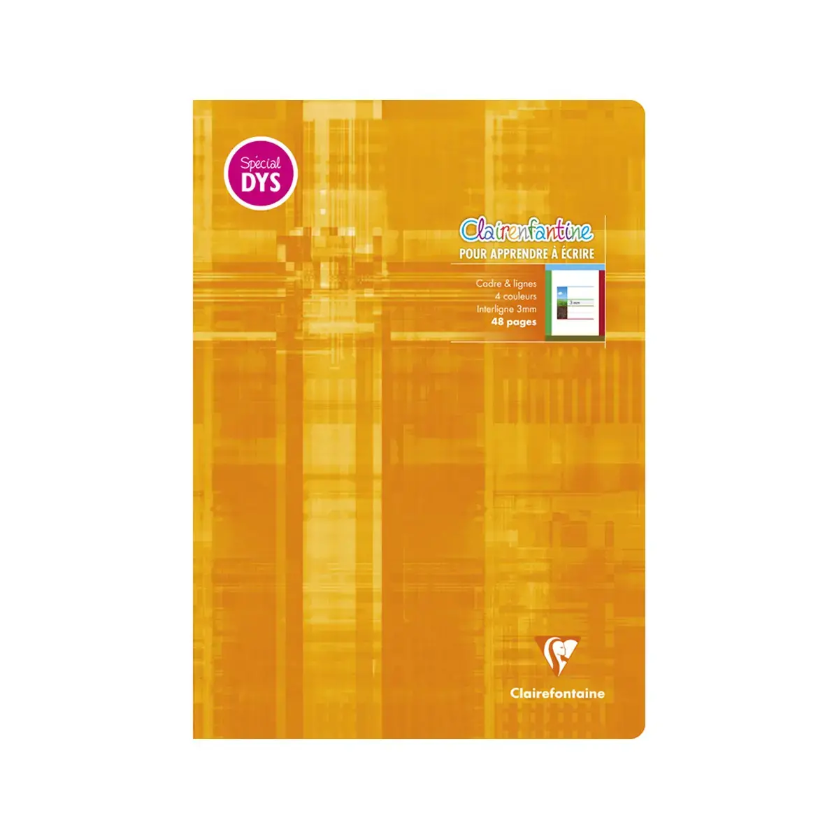 Cahiers &eacute;criture piqu&eacute; sp&eacute;cial dys 210x297mm 48p - Clairefontaine photo du produit