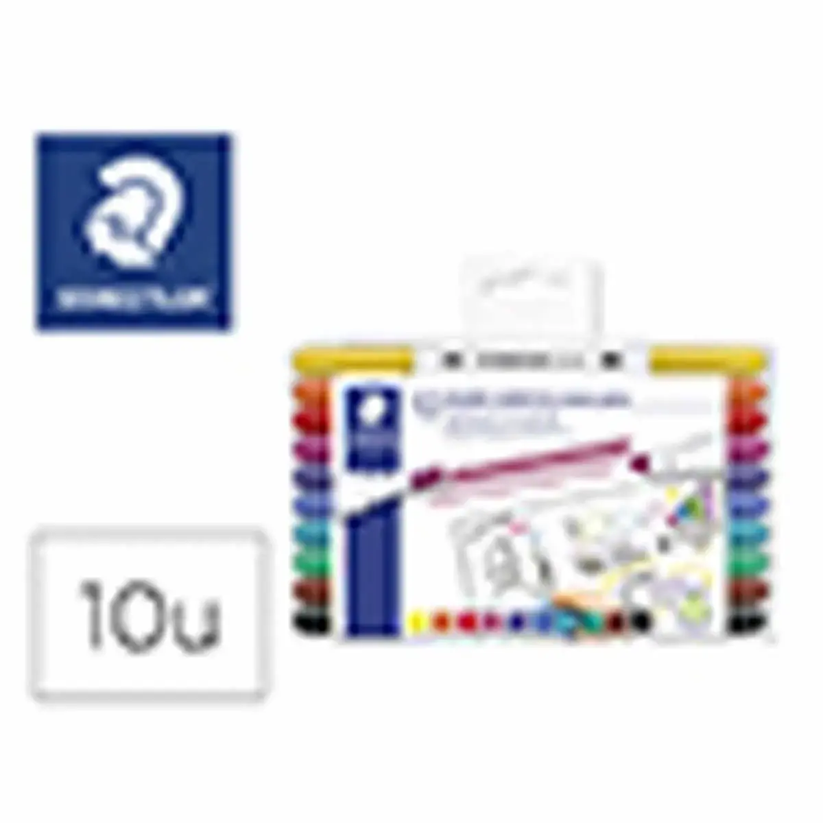 Feutre 3010 effaçable double pointe coloris assortis x10 - Staedtler photo du produit