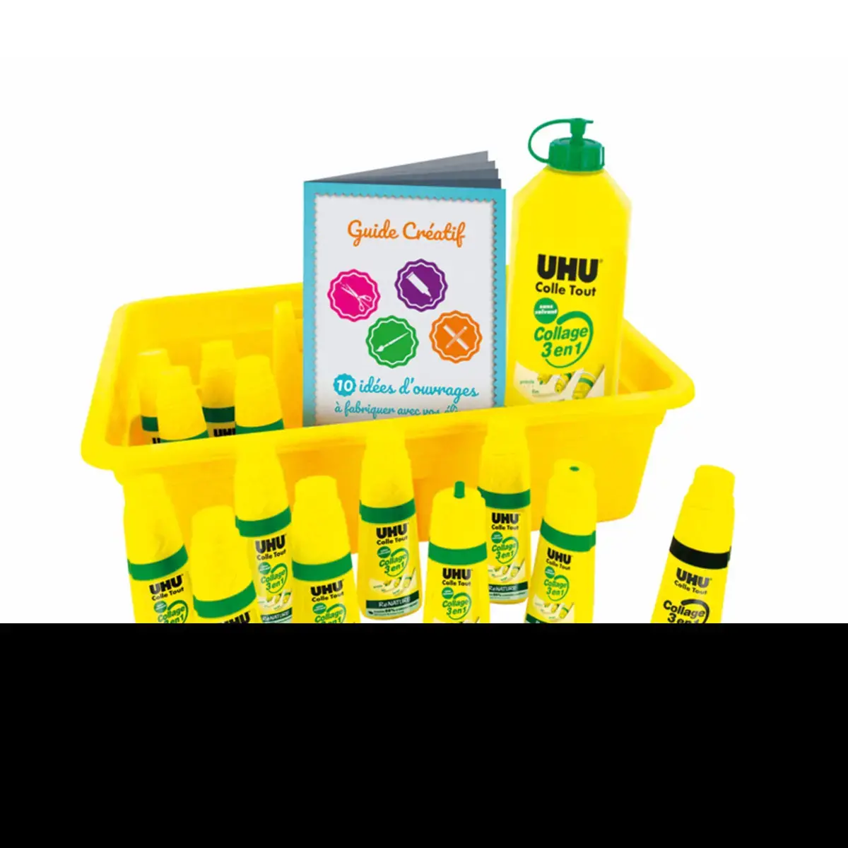 Colle twist&glue extra forte transparente 12 flacons + 1 recharge - Uhu photo du produit