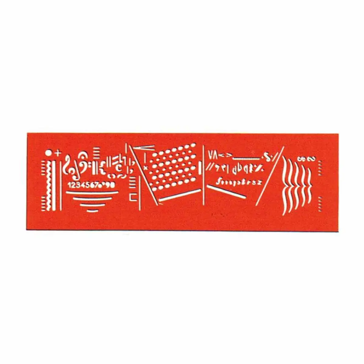 Billographe nº33 trace musique portee 2mm plastique orange - Minerva photo du produit