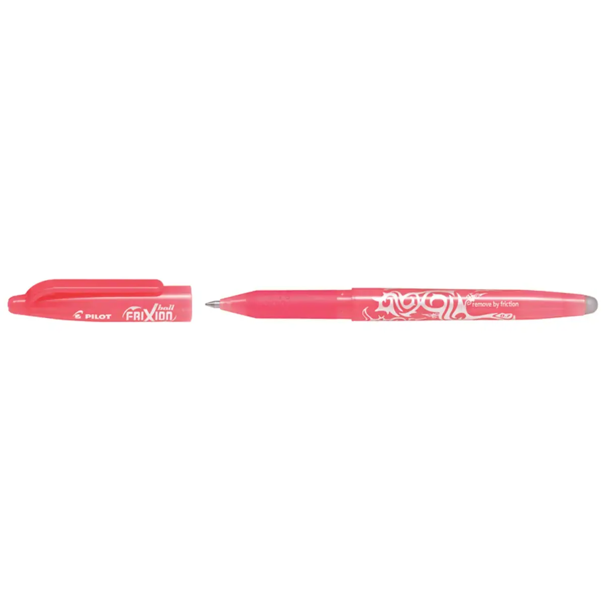 Rollers frixion ball encre gel pointe moyenne rose corail - Pilot photo du produit