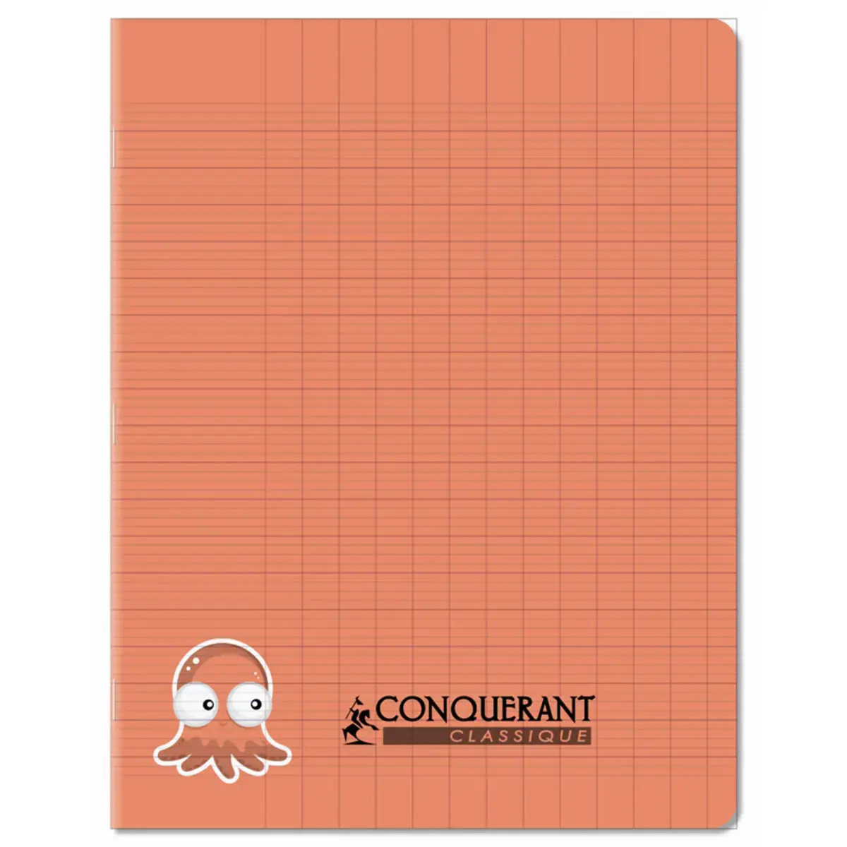 Cahier piqûre Seyès 2.5mm - A5+ 90g - 32 pages - Corail - Conquérant photo du produit