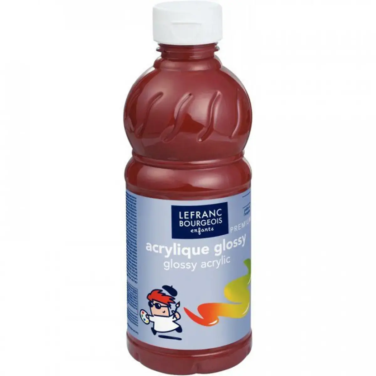Peinture acrylique glossy fluide sienne 500ml - Lefranc bourgeois photo du produit