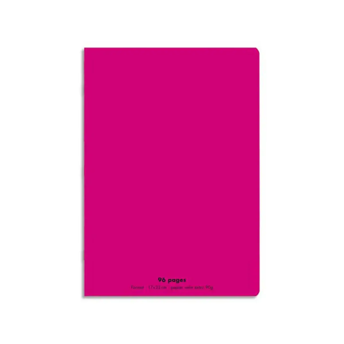 Cahier piqûre Seyès - A4+ 90g - 96 pages - Rose - Conquérant photo du produit