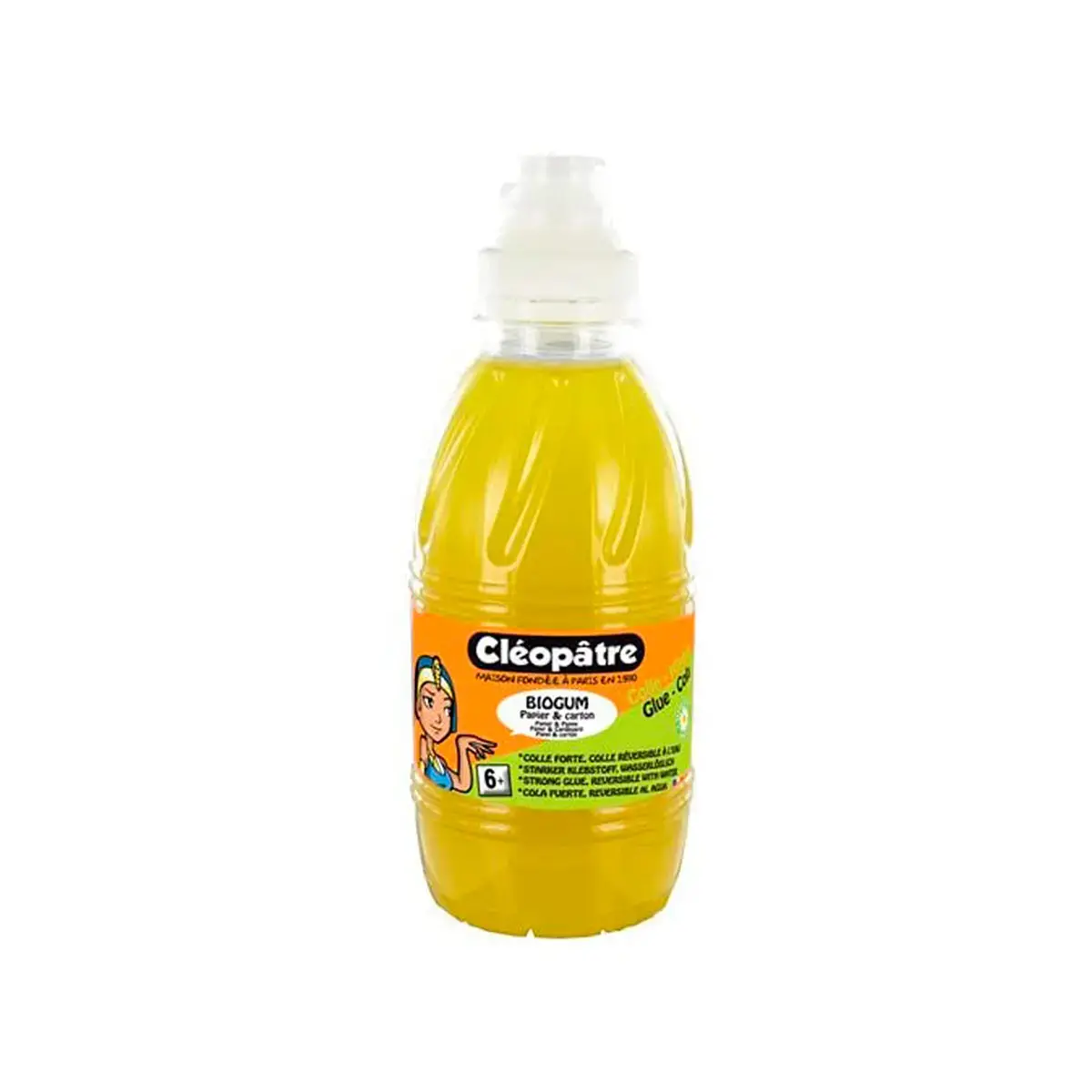 Colle scolaire cleobio liquide 570g applicateur mousse - Cleopatre photo du produit