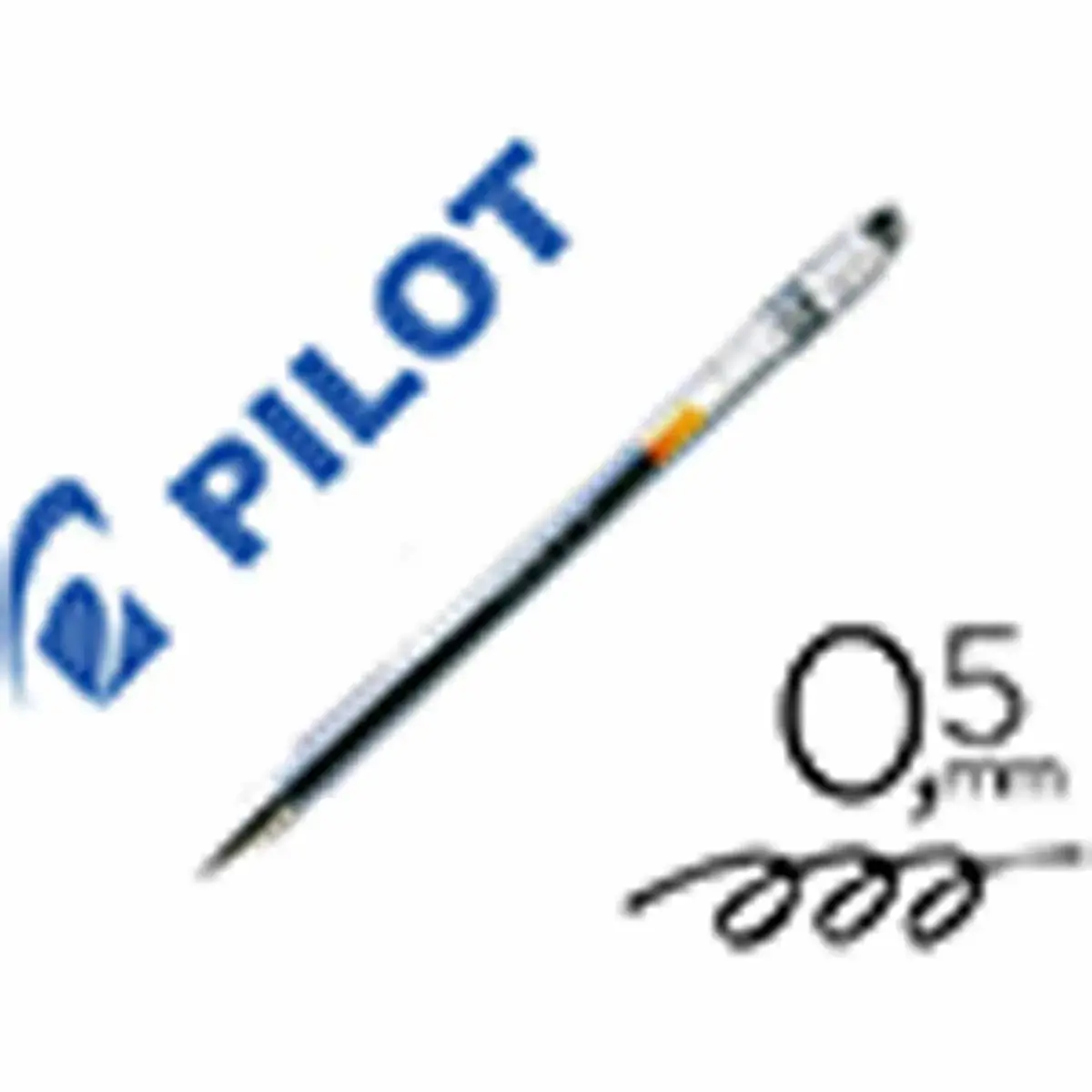 Stylos - bille g1 7 encre gel noir 0.7mm corps translucide - Pilot photo du produit