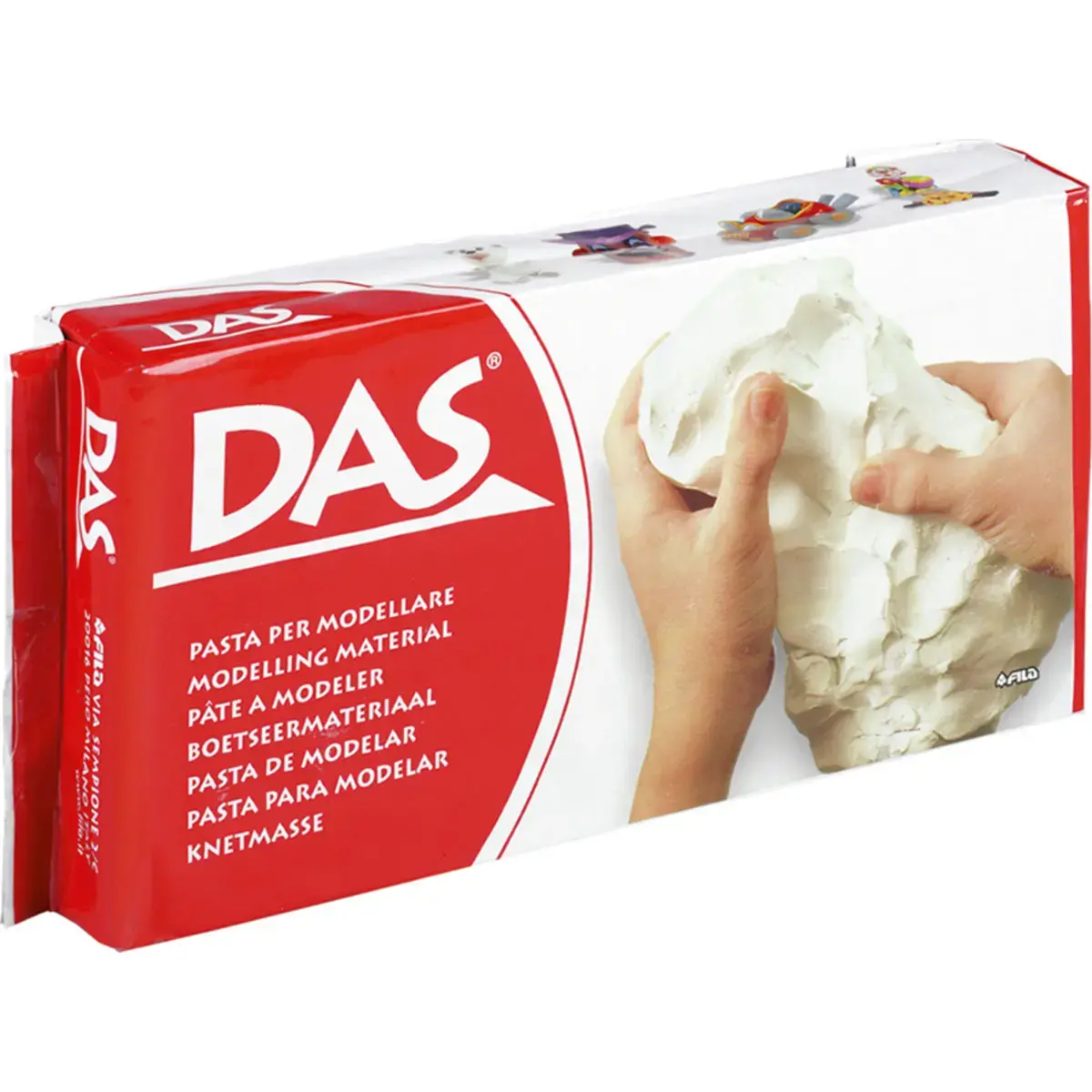 Pate a modeler auto durcissante 1kg coloris blanc - Das photo du produit